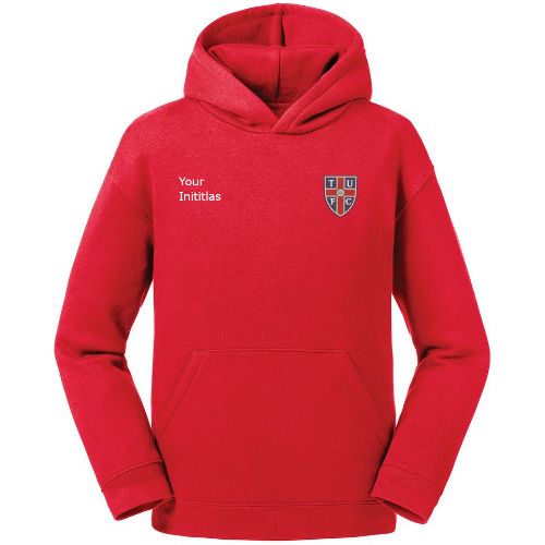 Thorpe United Russell Europe Kids Authentic Hooded Sweatshirt Classic Red